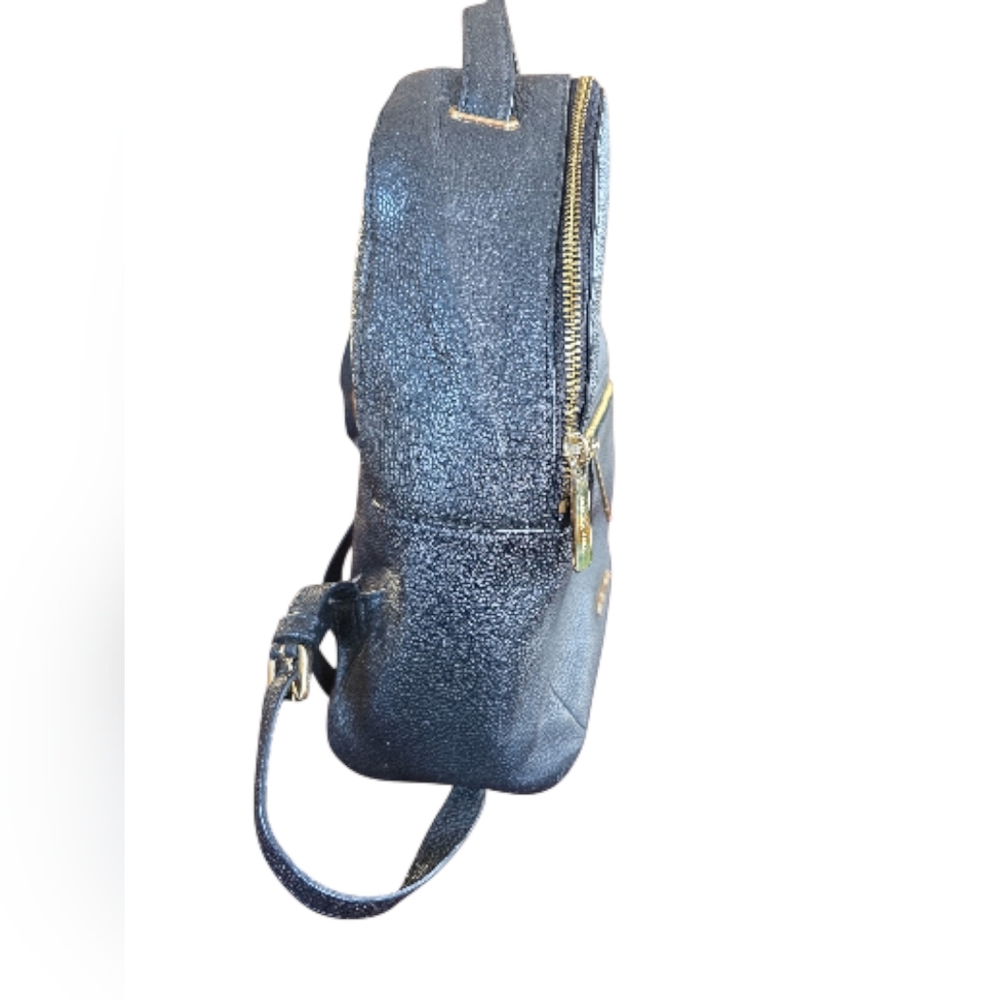 Michael Kors Jessa Black Pebbled Leather Backpack - Picture 4 of 11